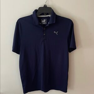 Puma boys Dark Blue Polo Shirt
